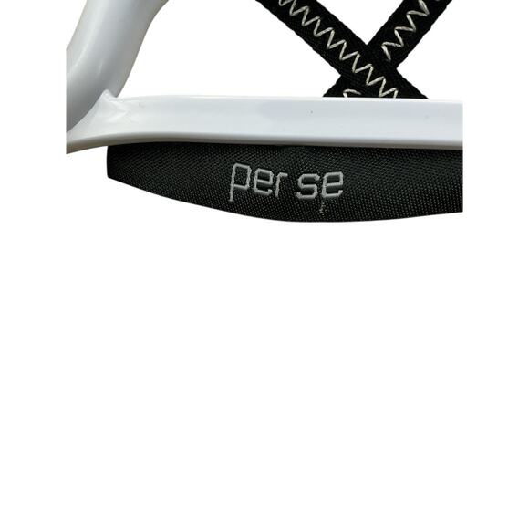 Perse Abstract Print Jacket Ivory Black Button Down 3/4 Sleeve Blazer Size 8 - Picture 7 of 16